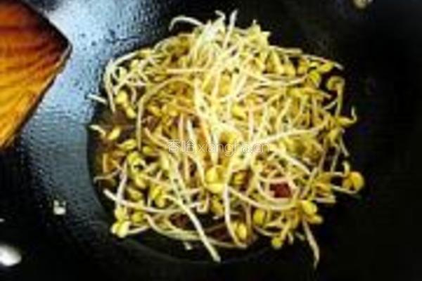 黄豆芽炒粉丝的做法图解7