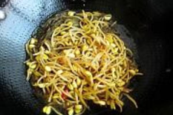 黄豆芽炒粉丝的做法图解11