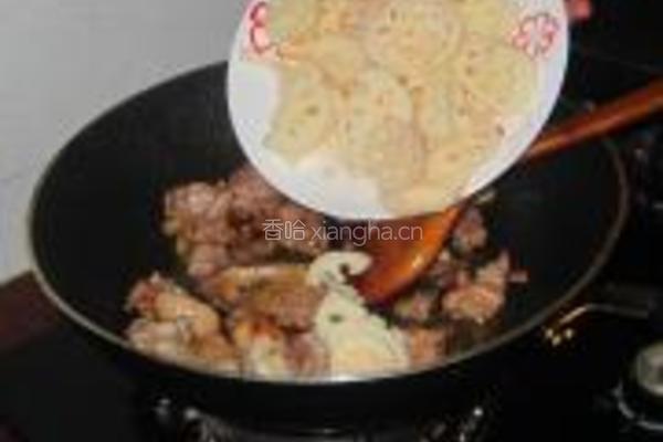 莲藕烧鸭肉的做法图解6