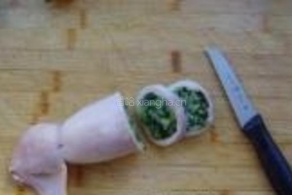 翡翠鱿鱼卷的做法图解8