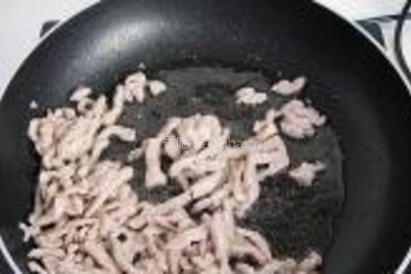 香菇蒜薹炒肉丝的做法图解5
