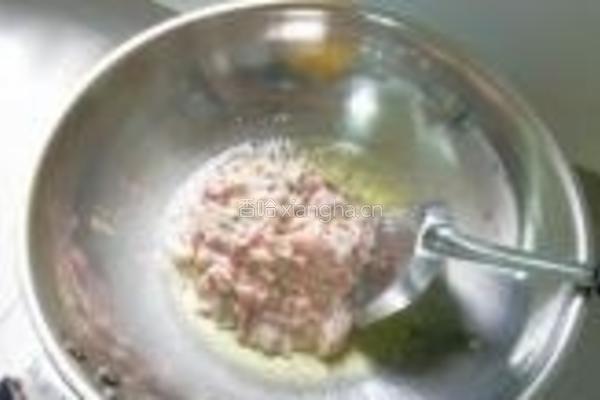 青椒毛豆炒肉丝的做法图解4