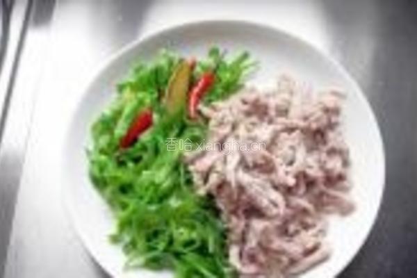青椒毛豆炒肉丝的做法图解6