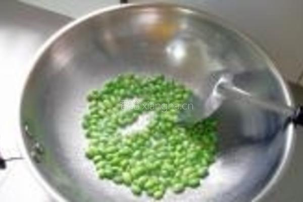 青椒毛豆炒肉丝的做法图解7