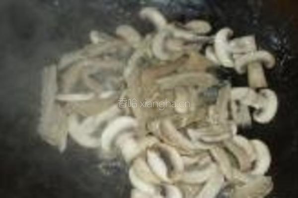口蘑炒牛肚的做法图解6