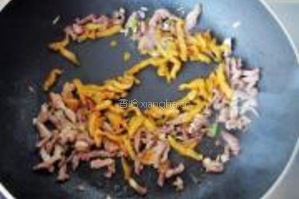 榨菜肉丝炒高粱米饭的做法图解7