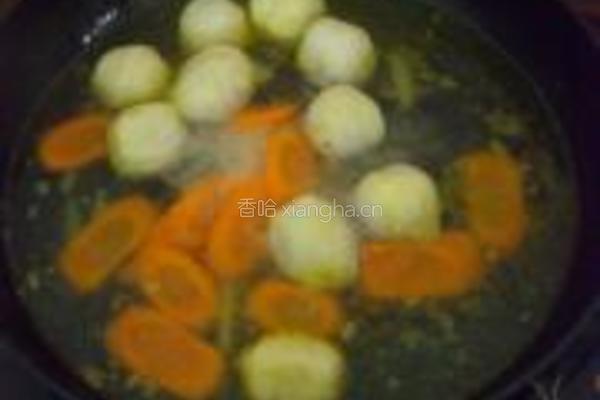 鱼丸煮青菜的做法图解5