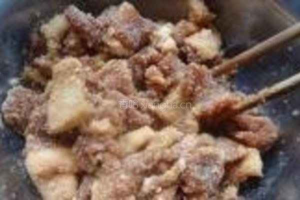 芋儿米粉蒸肉的做法图解8