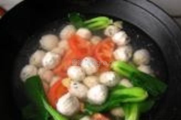 鲜虾鸡肉丸子汤的做法图解9