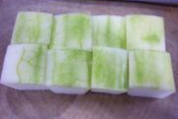 冬瓜菊花的做法图解2