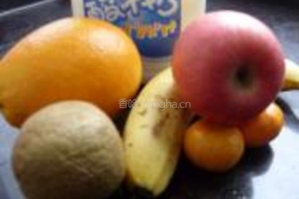 香橙酸奶水果盏的做法图解1