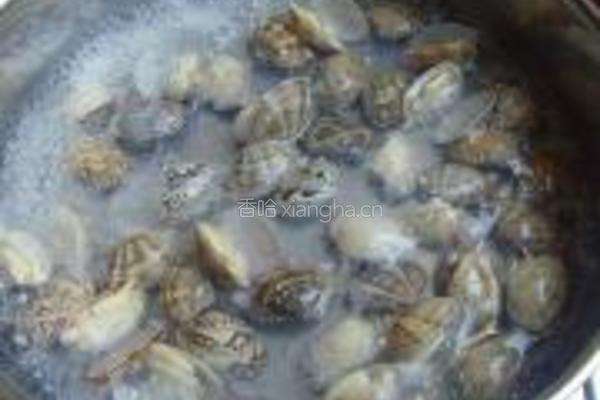 酱爆花蛤的做法图解4