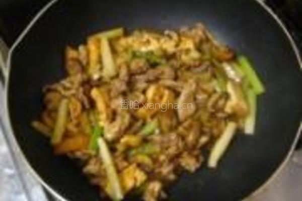 香芹炒香干的做法图解6