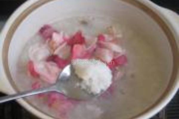 月季花桂圆糯米粥的做法图解6