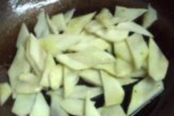 菜头炒腊肉的做法图解5