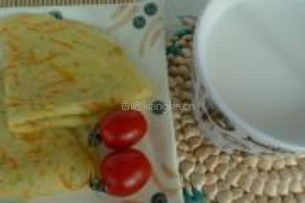 胡萝卜笋瓜煎饼的做法图解12