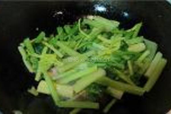 烧肉炒芹菜的做法图解4