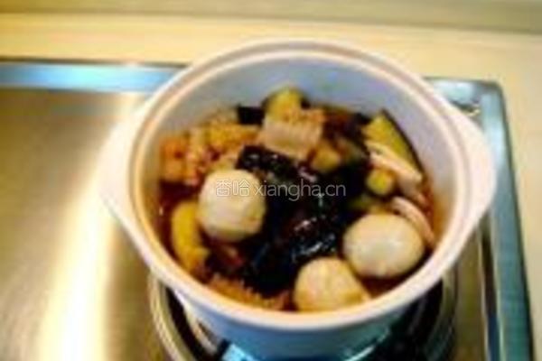 什锦海鲜茄子煲的做法图解20