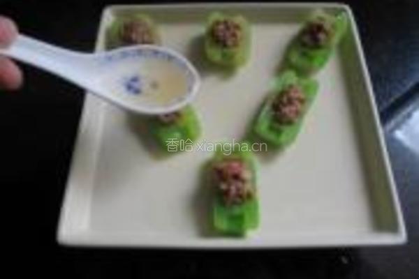 莴笋酿肉胶的做法图解20
