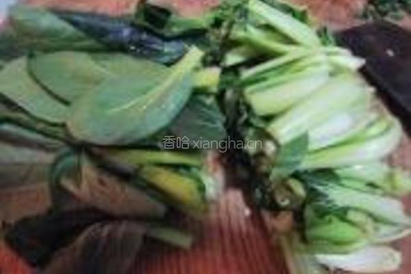 香菇炒青菜的做法图解3