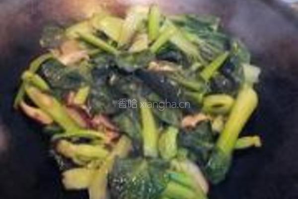 香菇炒青菜的做法图解7