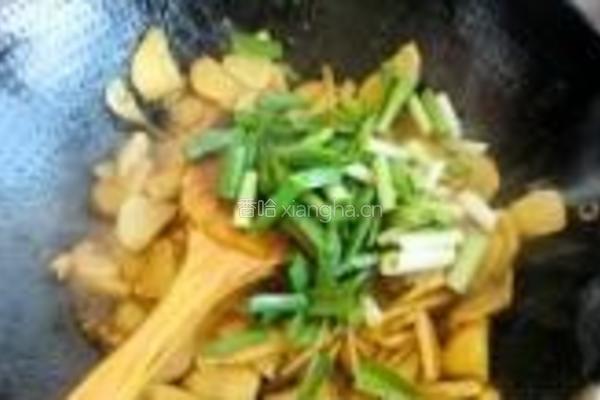 茨菰蒜苗炒肉片的做法图解9