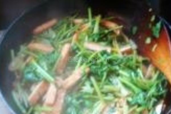 香菜炒豆腐的做法图解13