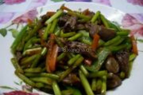 蒜苔爆鸡心的做法图解9