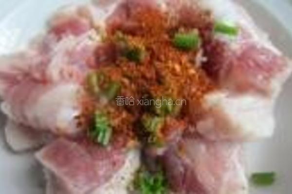 香煎米粉五花肉的做法图解2