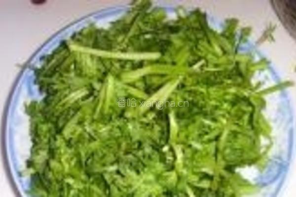 蒜蓉茼蒿的做法图解2