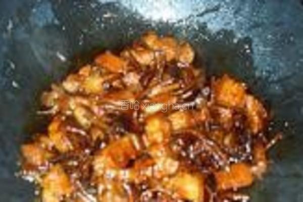 茶树菇烧肉的做法图解9