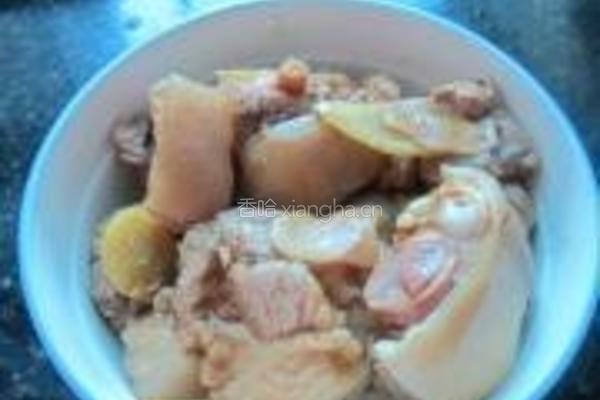 黑豆豉蒸猪蹄的做法图解7