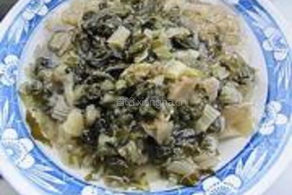 咸菜炒百叶的做法图解2