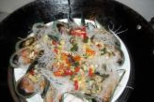 粉丝蒜蓉蒸青口的做法图解10
