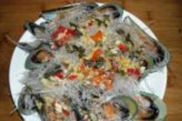 粉丝蒜蓉蒸青口的做法图解9