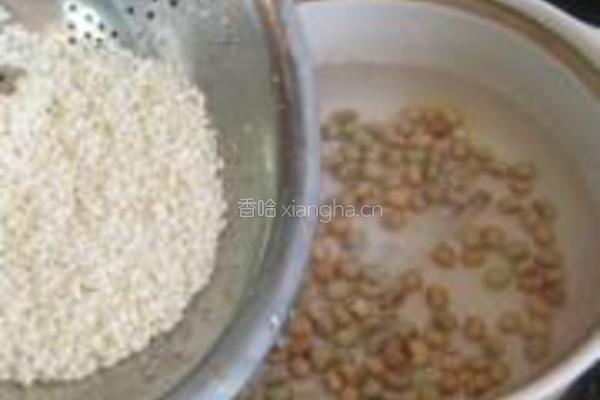 蒲公英红豆糯米粥的做法图解3