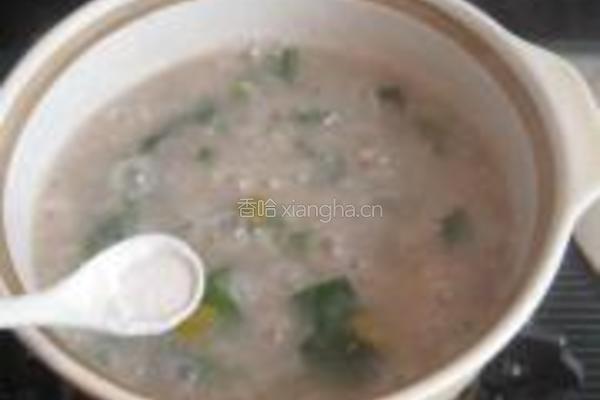 蒲公英红豆糯米粥的做法图解6