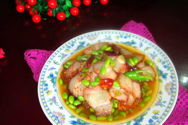 鲜黄豆炒腊肉