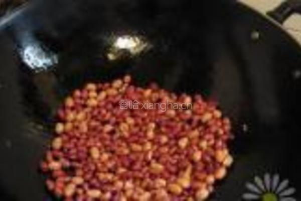 香菜豆干炒花生的做法图解6