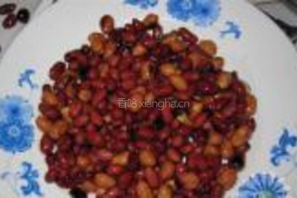 香菜豆干炒花生的做法图解7