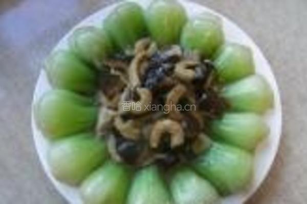 海米香菇扒油菜的做法图解11
