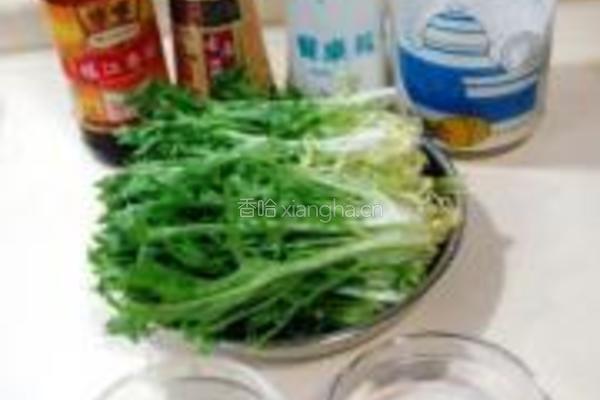 蒜汁麻酱拌苦菊的做法图解1