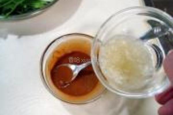 蒜汁麻酱拌苦菊的做法图解3