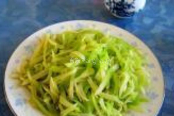 清炒莴苣丝的做法图解6