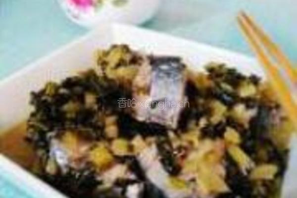 雪菜烧马鲛鱼的做法图解8