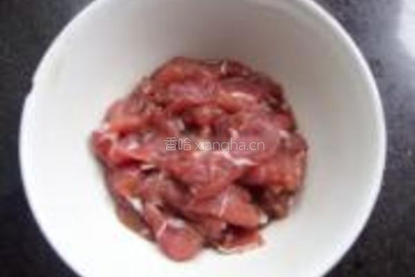 扁豆煸肉片的做法图解3