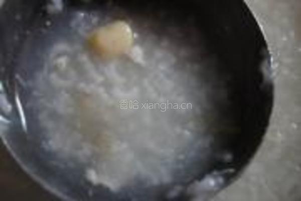 瑶柱蟹肉粥的做法图解7
