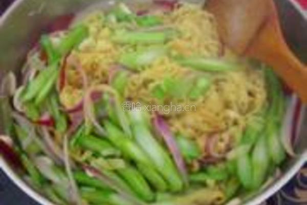 青菜炒豆皮丝的做法图解5