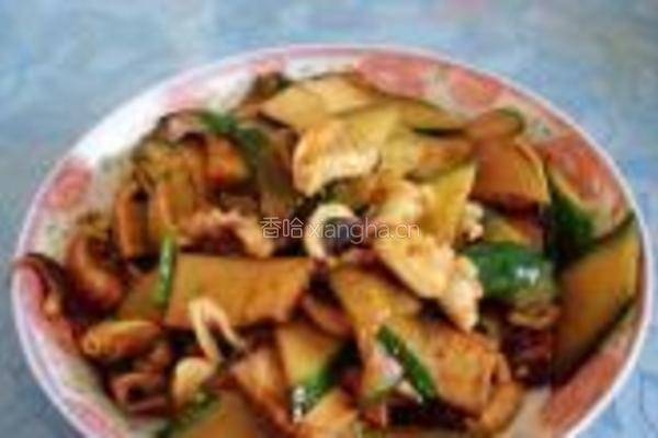 黄瓜豆干炒八带的做法图解12