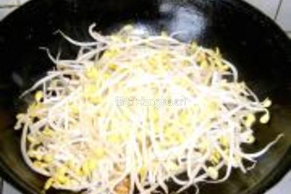 水晶粉炒豆芽的做法图解7